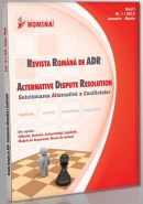 Revista Romana de ADR nr. 1/2012 (Revista de Mediere, Arbitraj, Negociere)