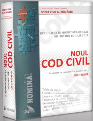 Pachet PROMO: 20 buc. X Noul Cod Civil Republicat (Ad litteram - editie cartonata, noiembrie 2011)