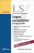 Legea societatilor si 8 legi uzuale. Actualizare la data de 30 octombrie 2014
