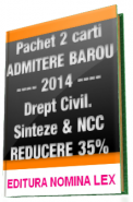 Pachet DREPT CIVIL pentru EXAMENUL de ADMITERE in BAROU, 2014  | REDUCERE 35%