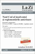 Noul Cod al insolventei si reglementarile anterioare | Actualizare: la 10 Octombrie 2013